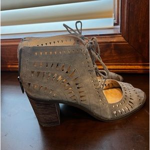 Vince Camuto Tarita Cut-Out Lace-up Heels